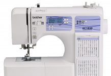 Brother Computerized Sewing and Quilting Machine, HC1850