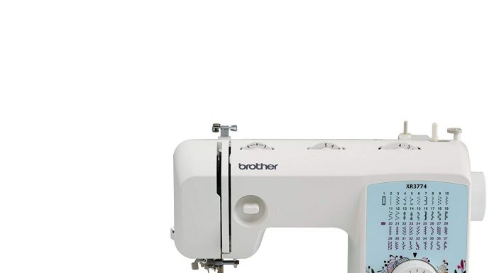 Brother XR3774 Sewing and Quilting Machine Review Brother XR3774 sewing machine side view