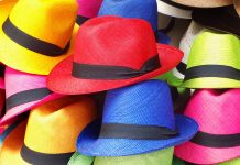 colorful hats on a pile