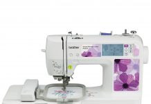 Brother PE525 side view