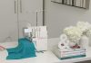 SINGER Serger 2-3-4 machine on the table