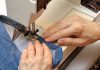 pants made on a sewing machine