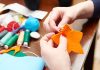 hand made felt star decoration